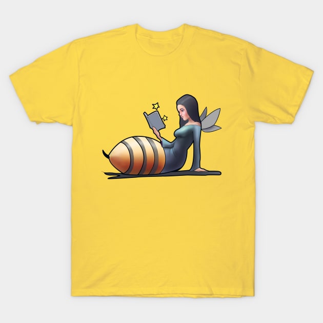 Bee girl a book worm T-Shirt by Dre